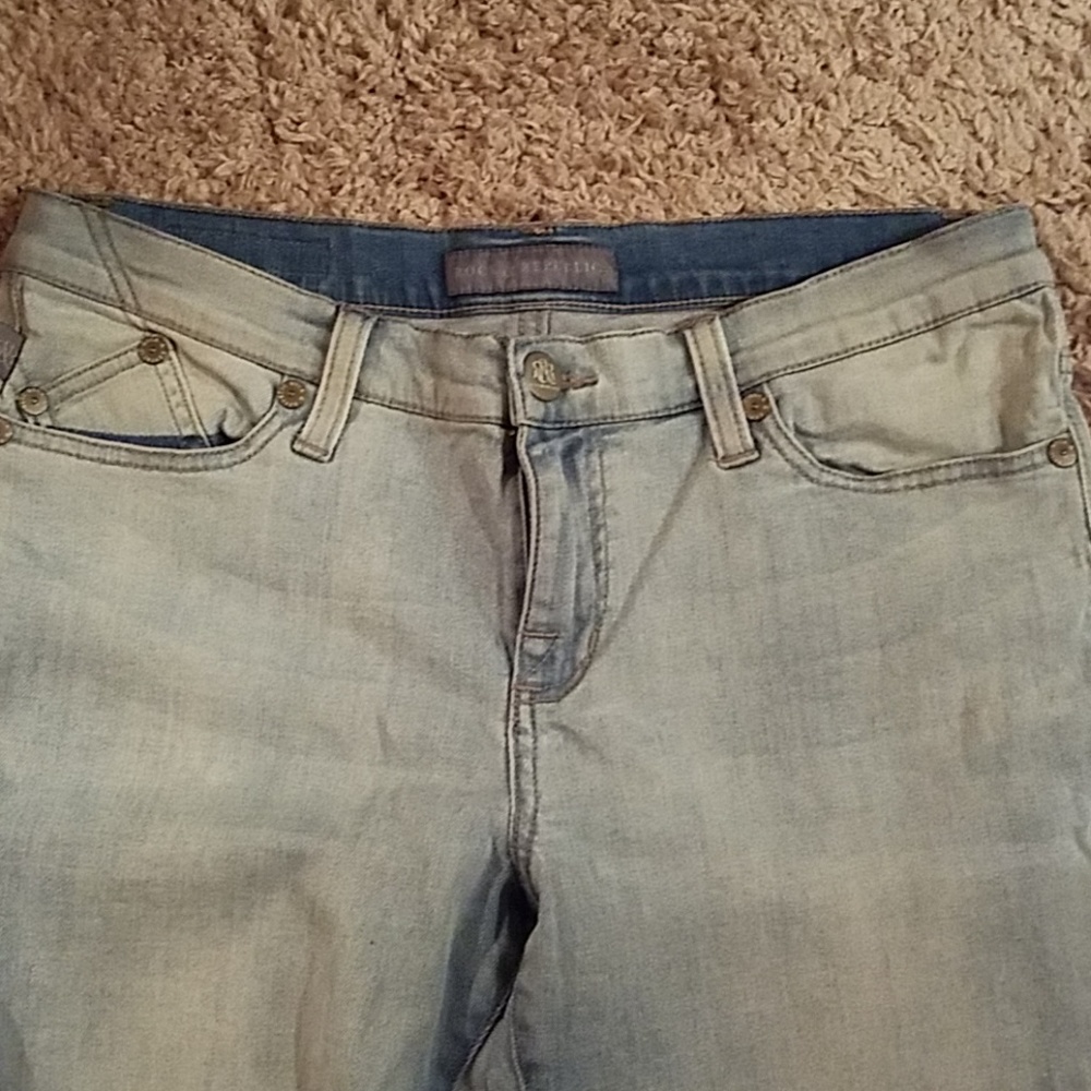 *Last pair! Rock Republic whitewashed jeans sz 12M